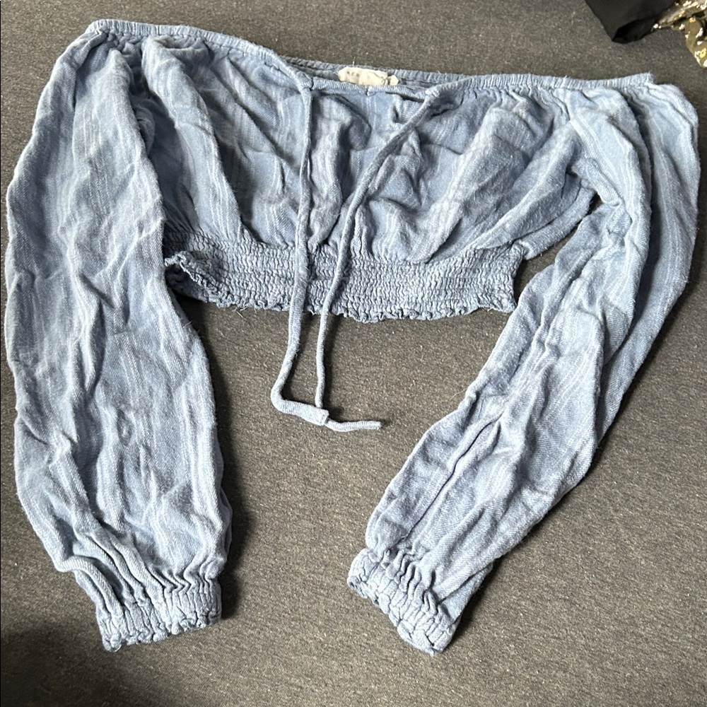 Aeropostale Blue Crop Top